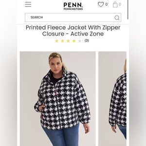 Penningtons active Zone sweater black and white